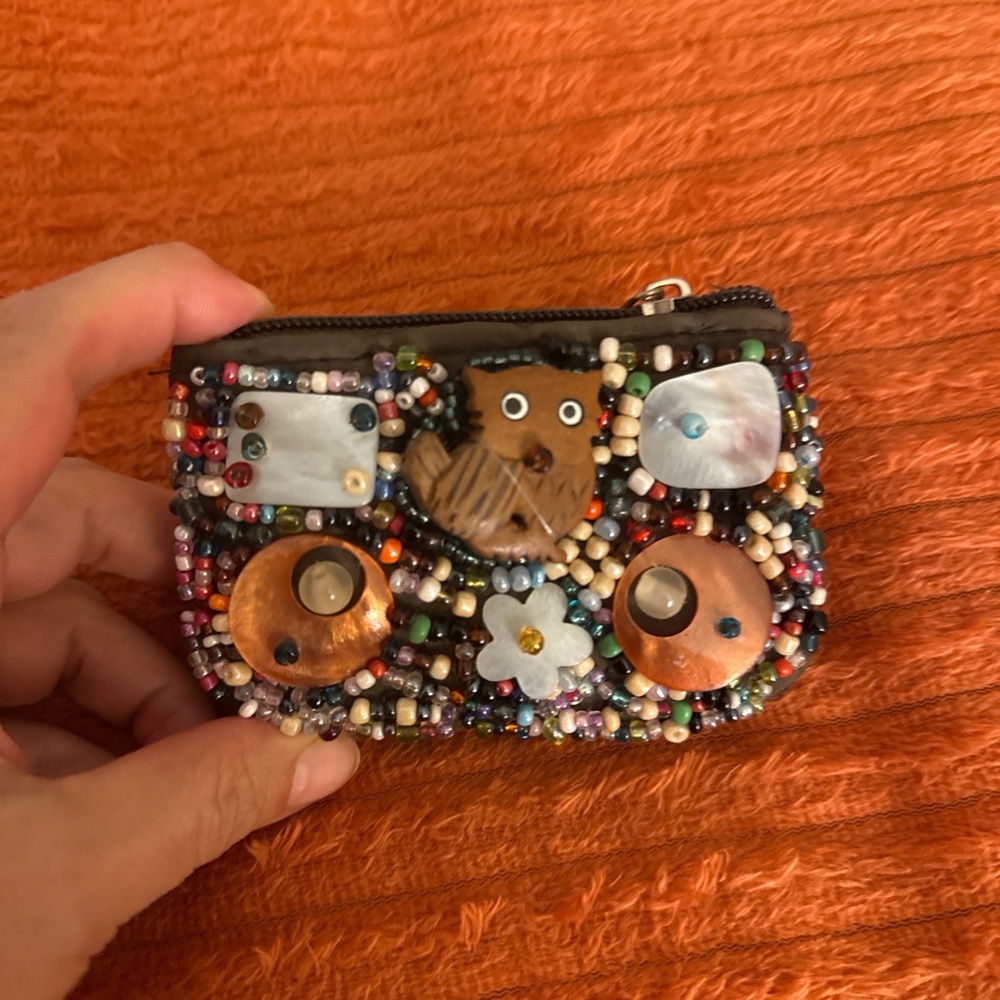 Colorful Beaded Coin Purse